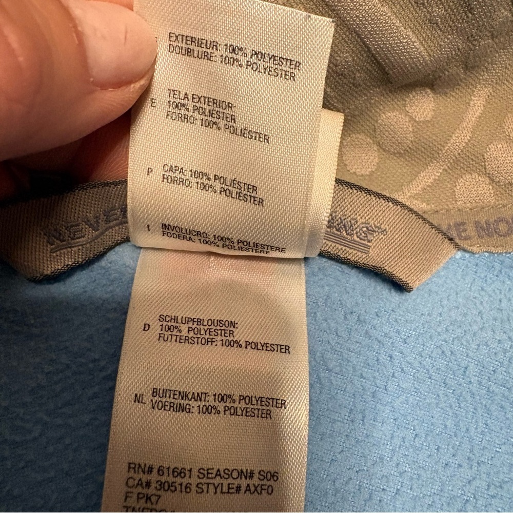 The North Face women’s XS Light Blue and Tan Jacket - Picture 10 of 15
